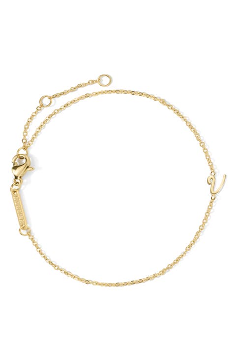 Initial Chain Bracelet