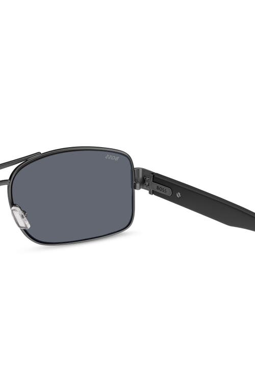 Hugo Boss Boss 62mm Oversize Polarized Navigator Sunglasses