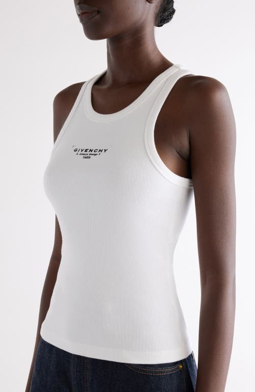 Givenchy Slim Tank Top With Logo Print In White