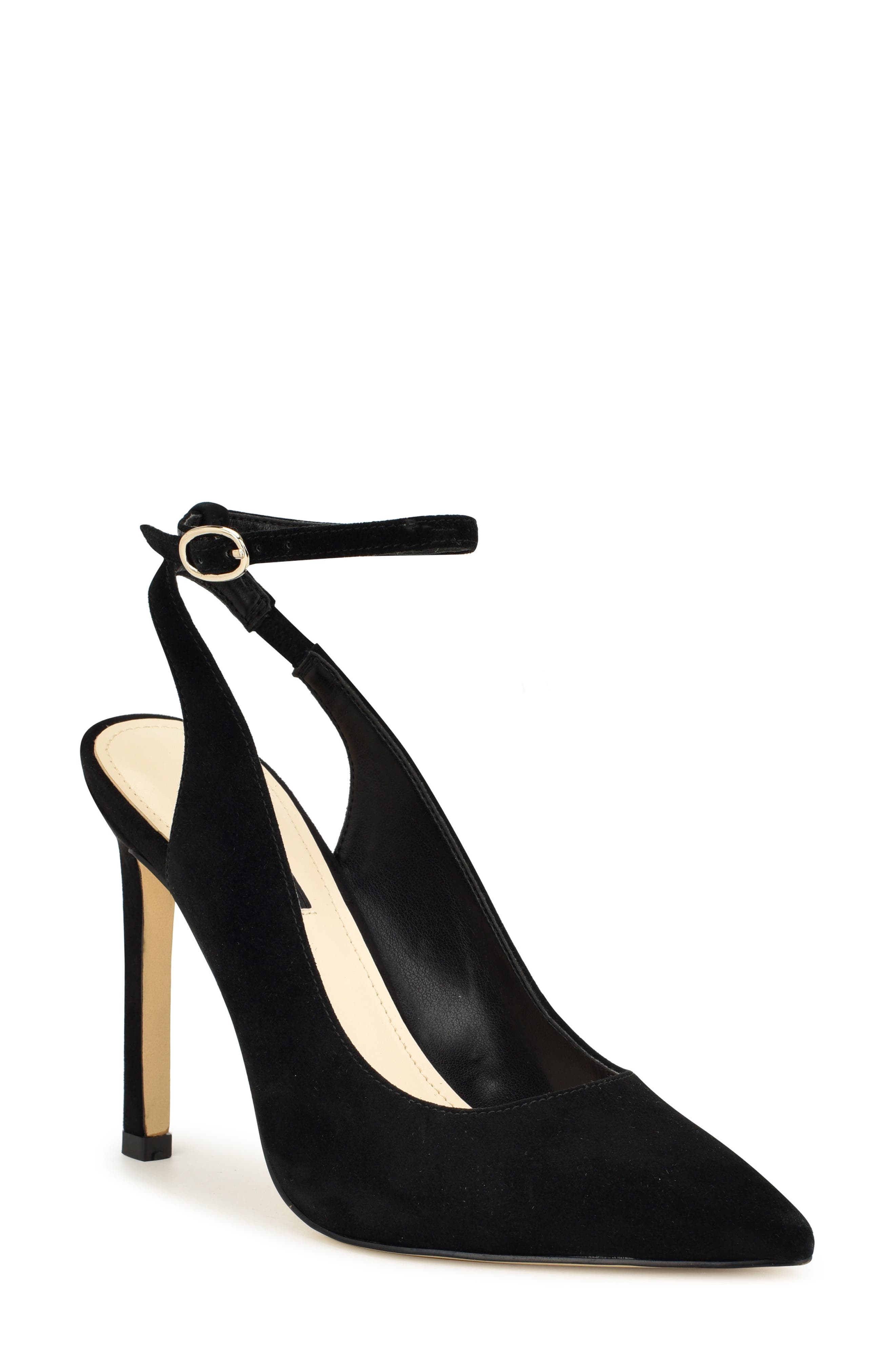Nine West Taran Ankle Strap Pointed Toe Pump, Main, color, 