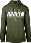 LEVELWEAR Youth Levelwear Olive Seattle Kraken Podium Fleece Pullover Hoodie