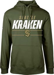 LEVELWEAR Youth Levelwear Olive Seattle Kraken Podium Fleece Pullover Hoodie