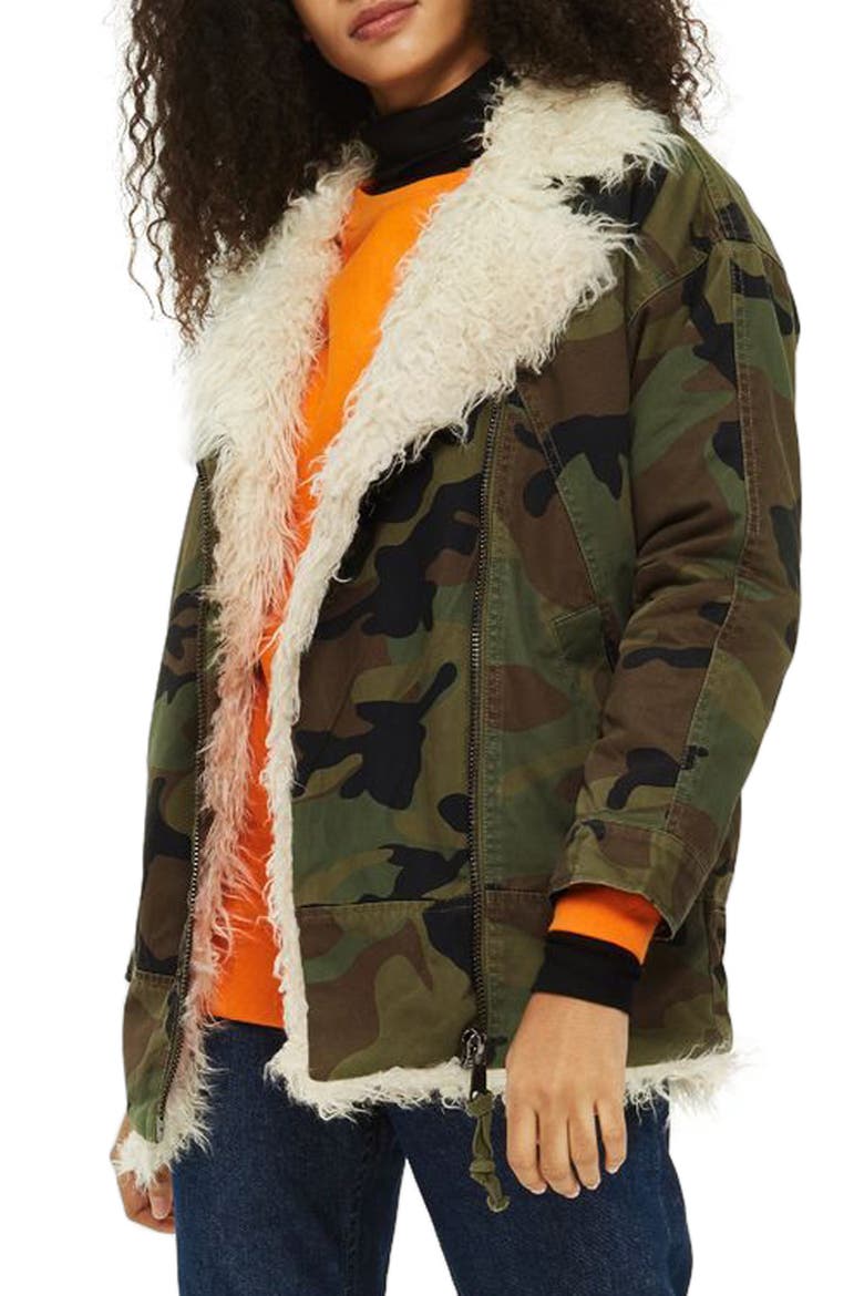 Jake Camouflage Jacket, Main, color, OLIVE MULTI