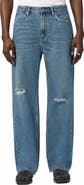 AllSaints Lenny Loose Fit Ripped Straight Leg Jeans