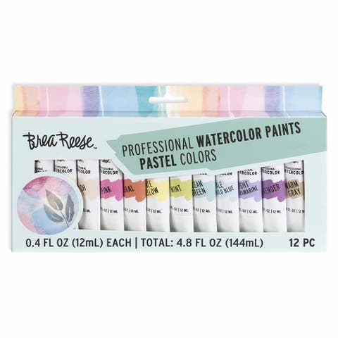 Professional Watercolor Paint Set Pastels 12 Tubes