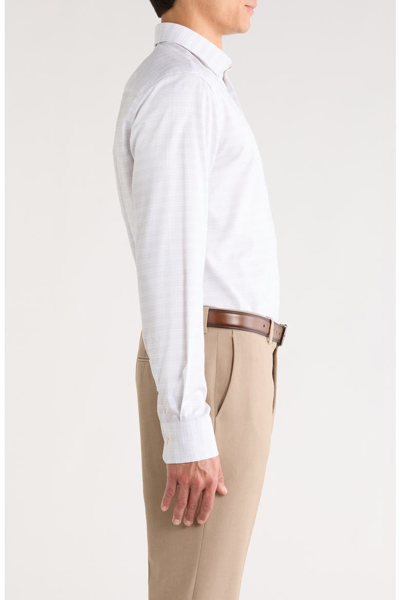 Plaid Cotton Dress Shirt, Alternate, color, TAUPE