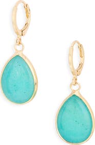 NORDSTROM RACK Semiprecious Stone Teardrop Earrings