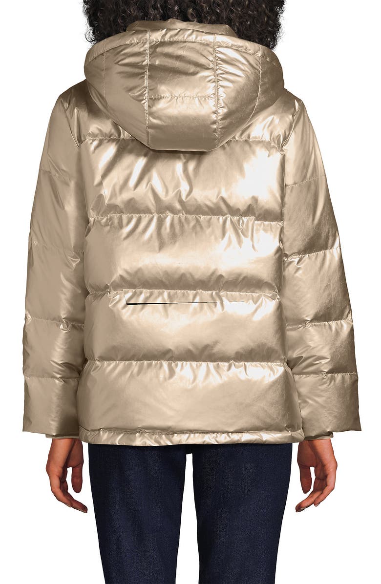 Lands' End Wide Channel 600 Down Puffer Jacket, Alternate, color, Gold Shine