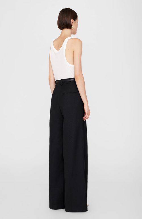 Anine Bing Lou Trouser In Black