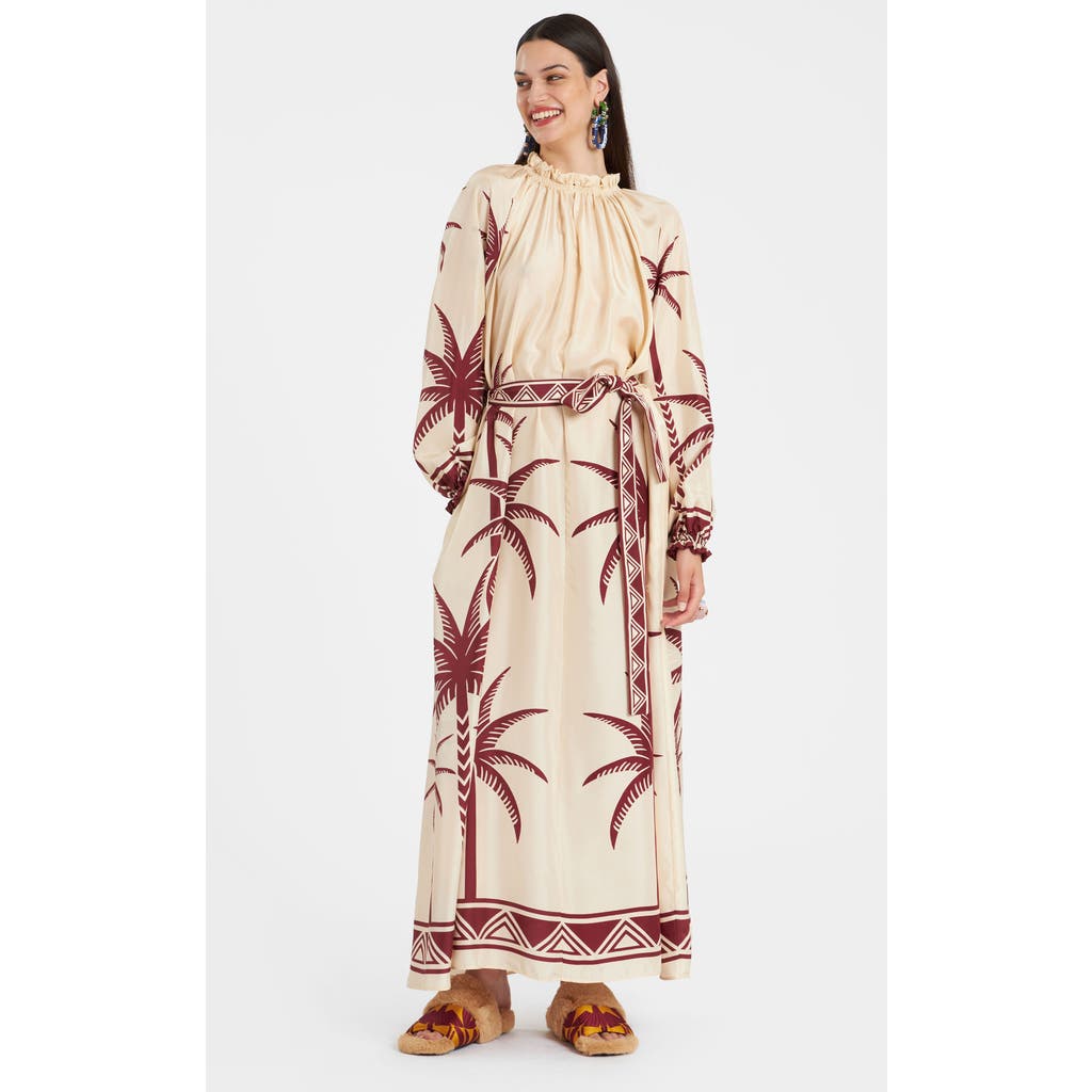 Shop La Doublej Cerere Dress Placée Date Palms Ivory In Date Palms Placée Ivory