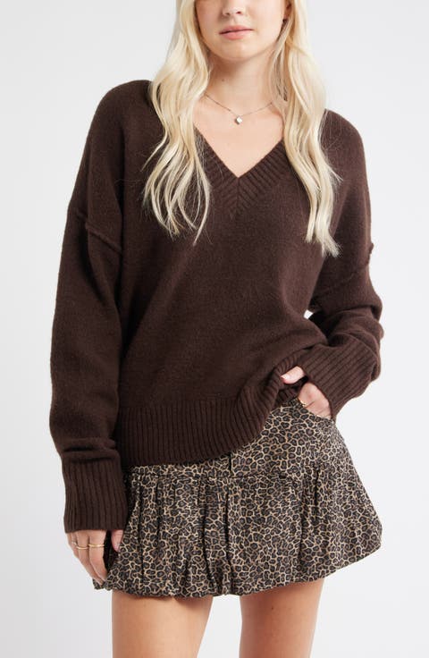 Oversize Cozy V-Neck Sweater