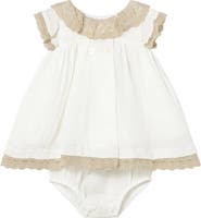 Mayoral Dress With Lace Trim