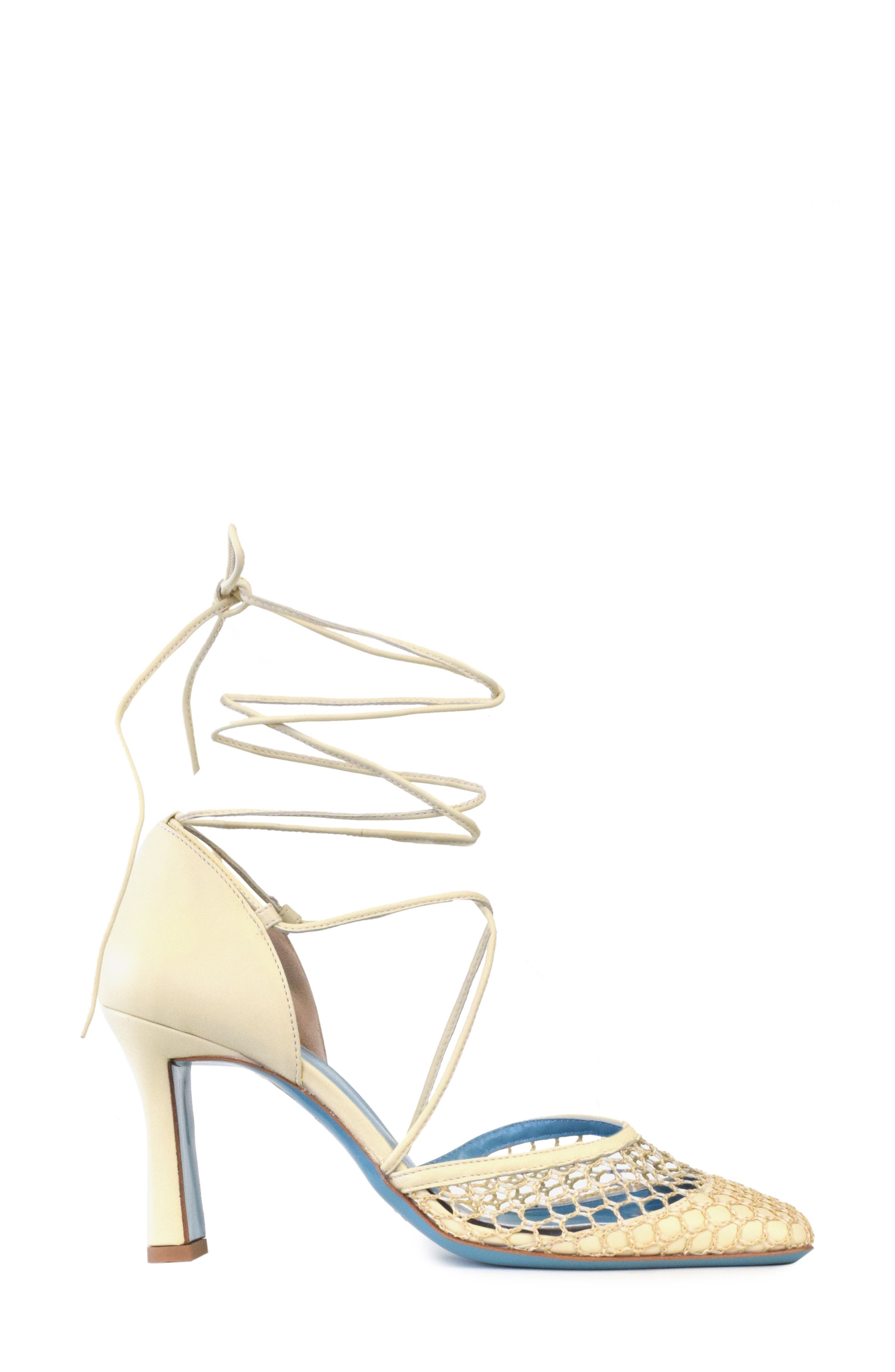 Valentina Rangoni Leone Crochet Wrap Tie Pump, Alternate, color, 