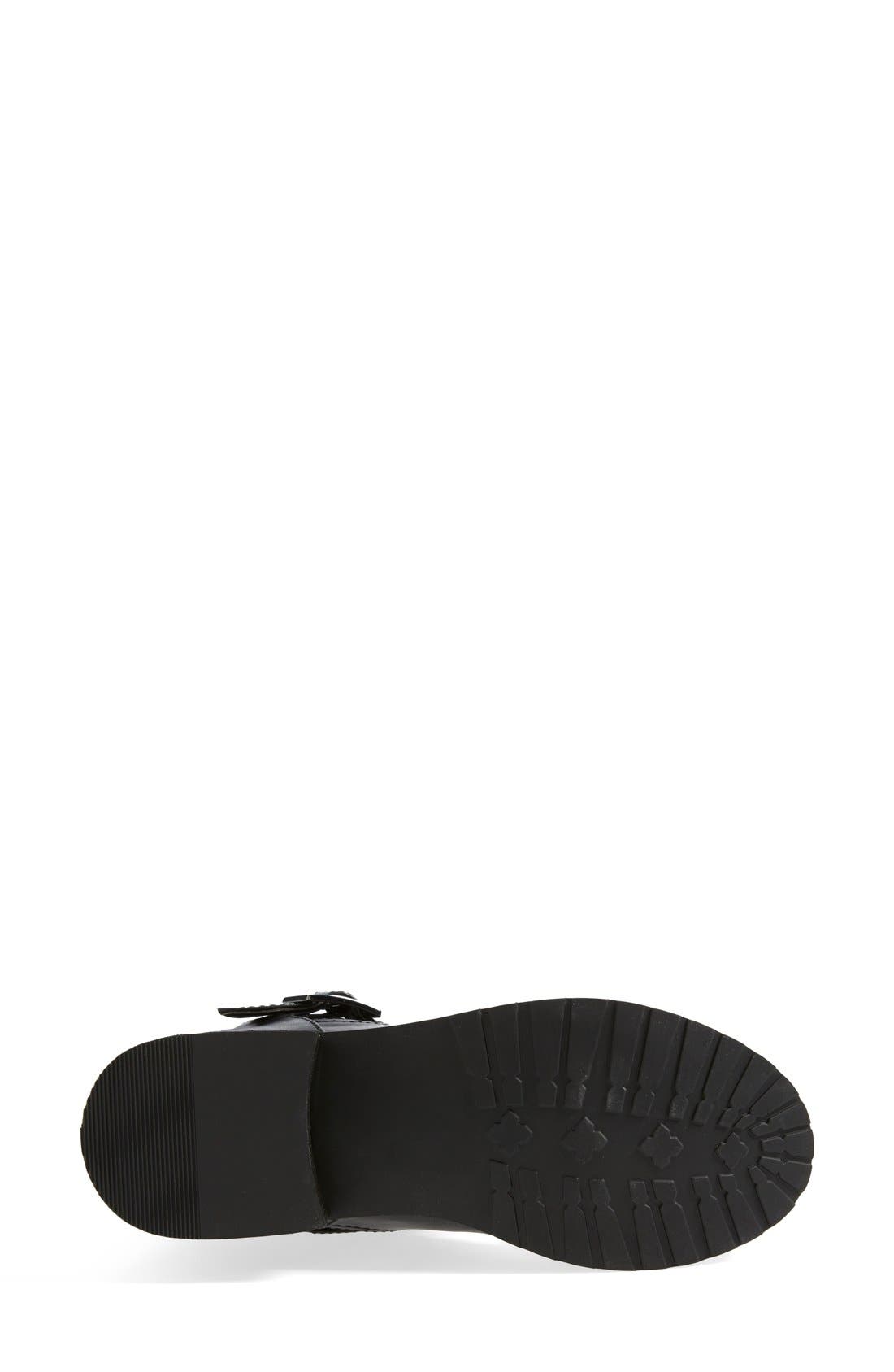 'Burton' Moto Boot, Alternate, color, BLACK
