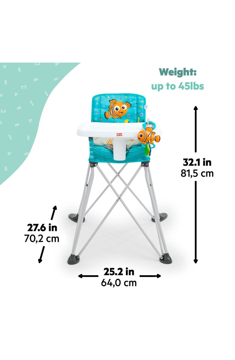 BRIGHT STARTS Finding Nemo Pop N Dine, Alternate, color, Teal