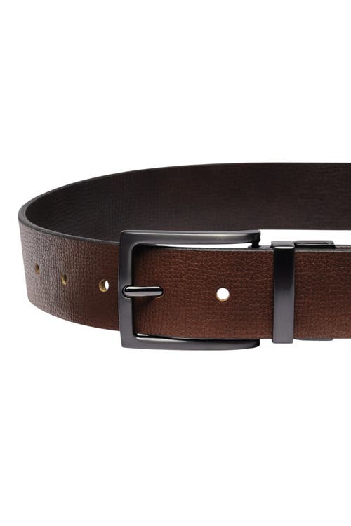 Charles Tyrwhitt Leather Chino Belt In Brown