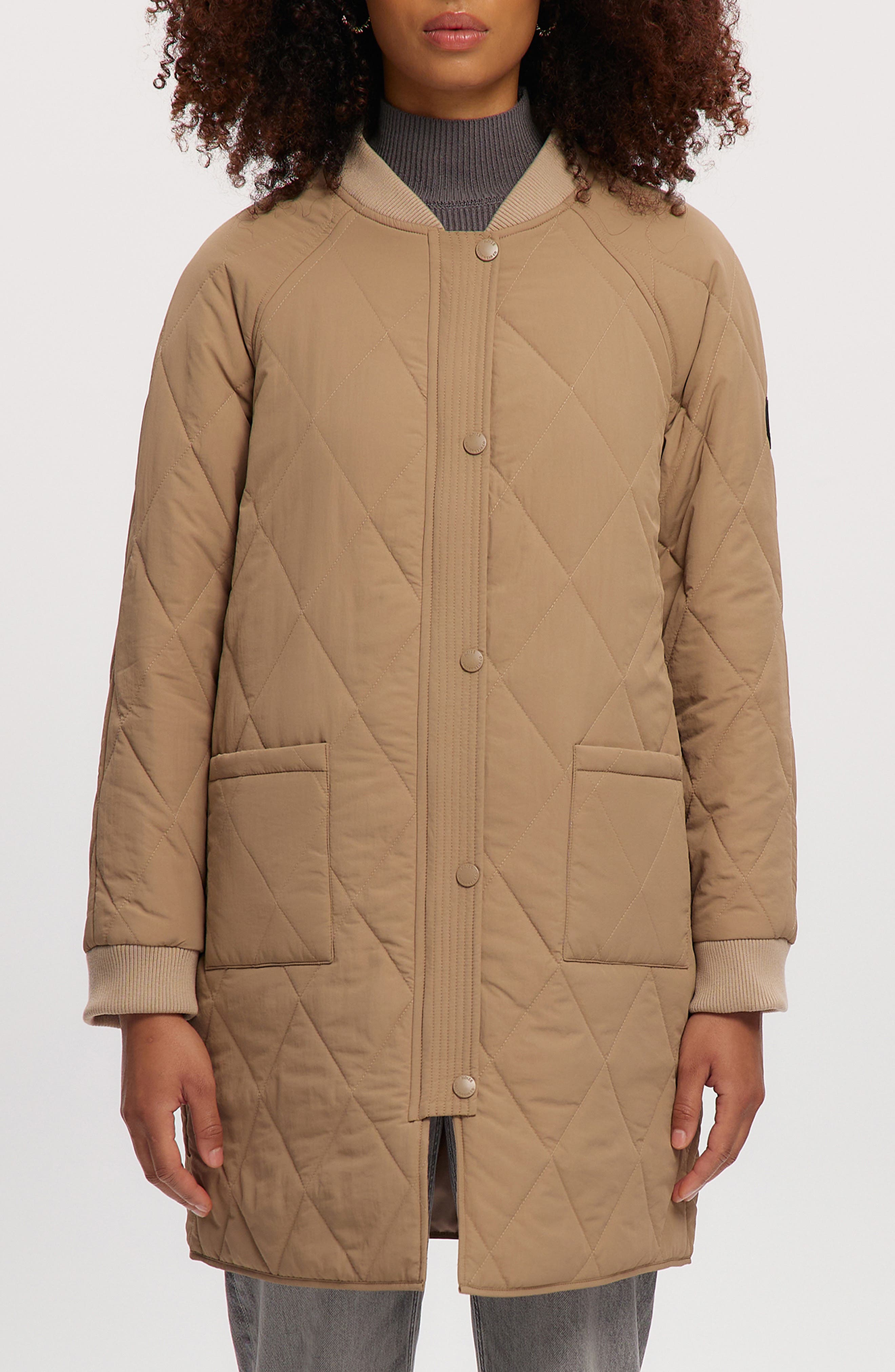 Noize Francine Long Quilted Jacket