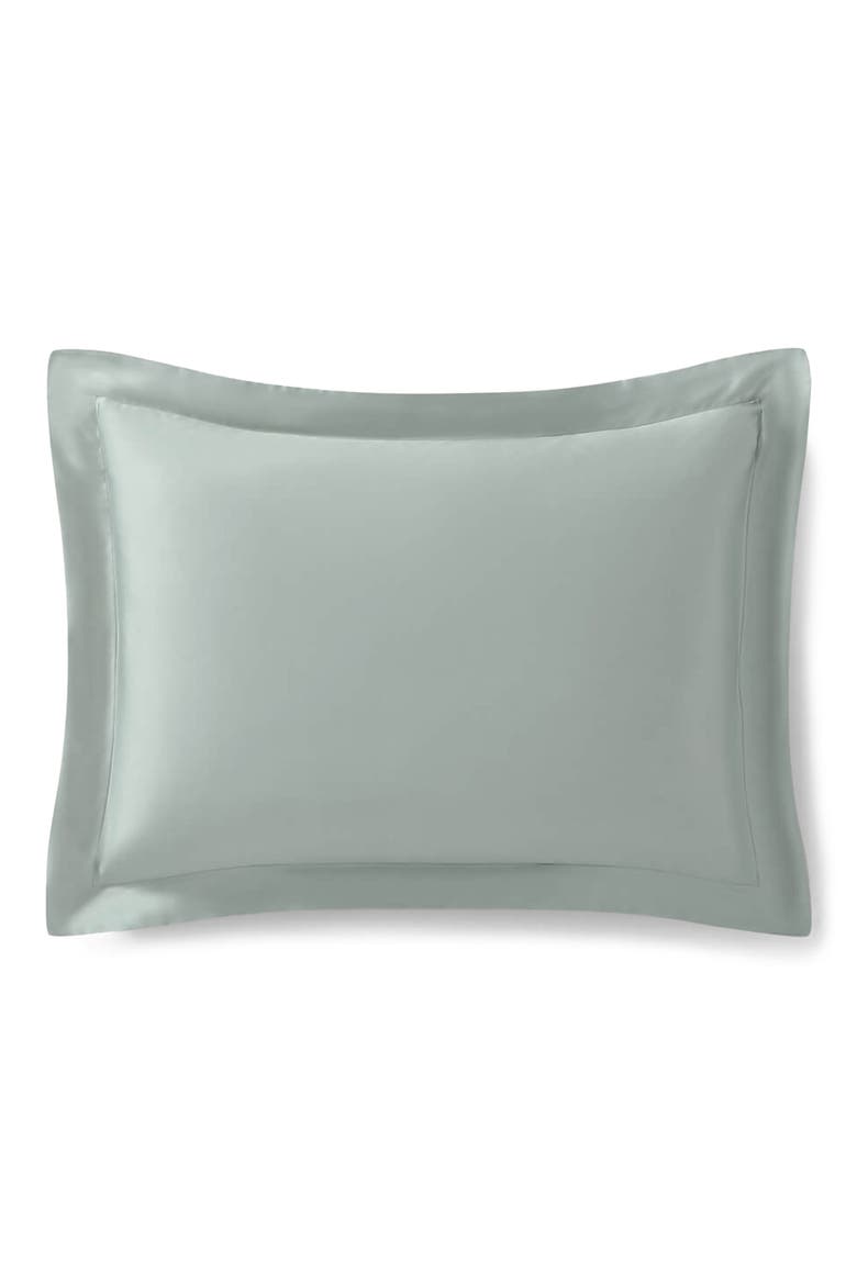 Set of 2 Silky Pillow Shams, Main, color, SLATE GREY