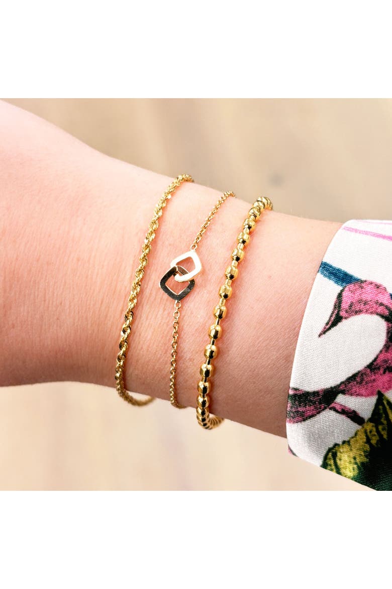 Rope Chain Bracelet, Alternate, color, Yellow Gold