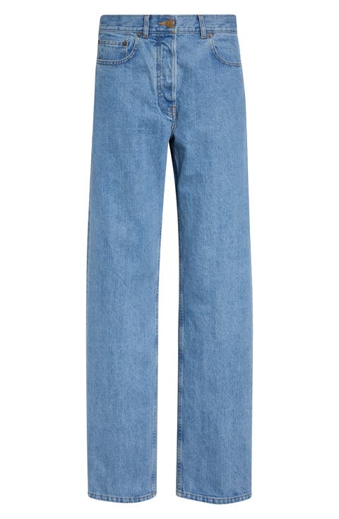 Backstrap Straight Leg Selvedge Denim Jeans
