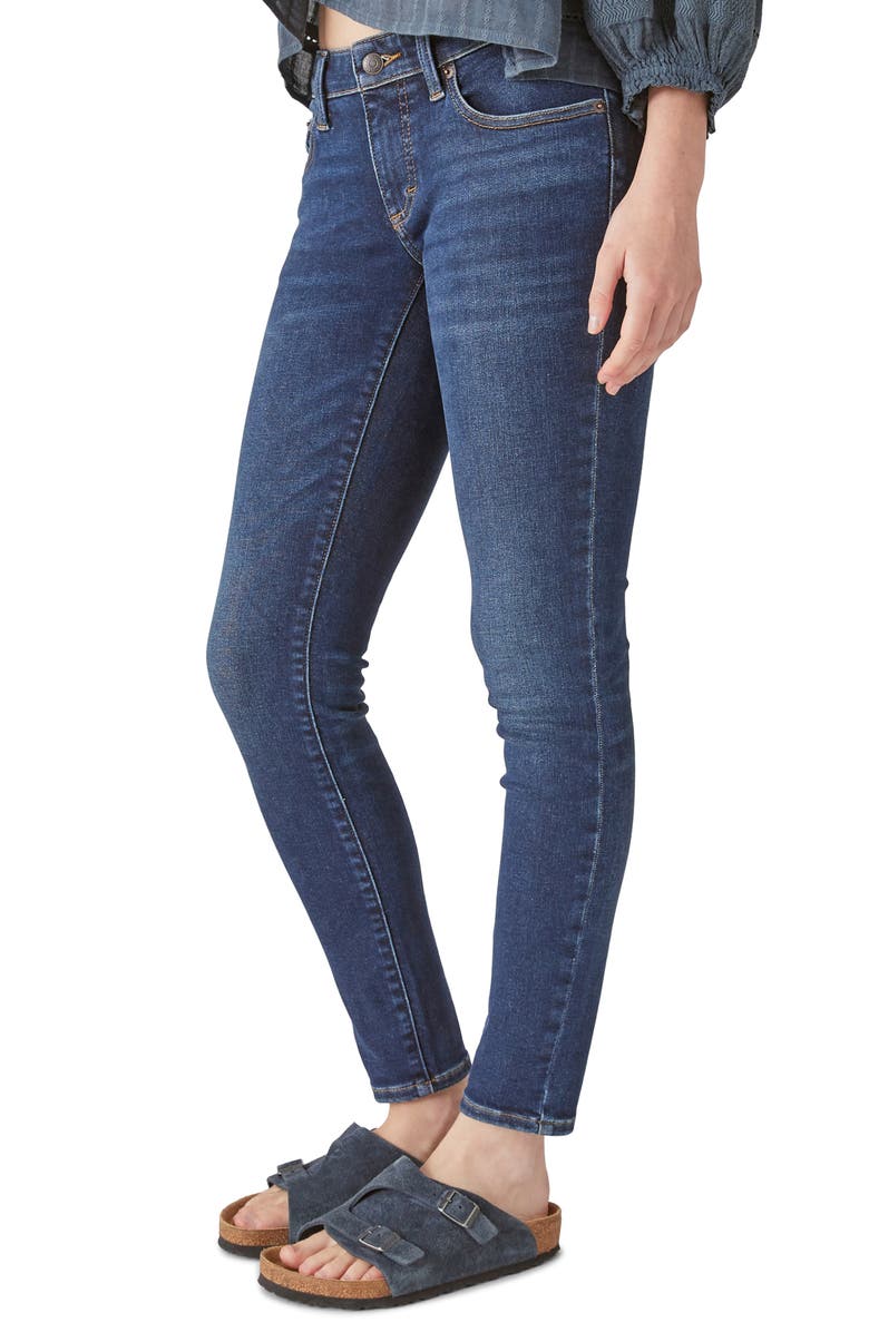 Lucky Brand Lizzie Low Rise Skinny Jeans, Alternate, color,