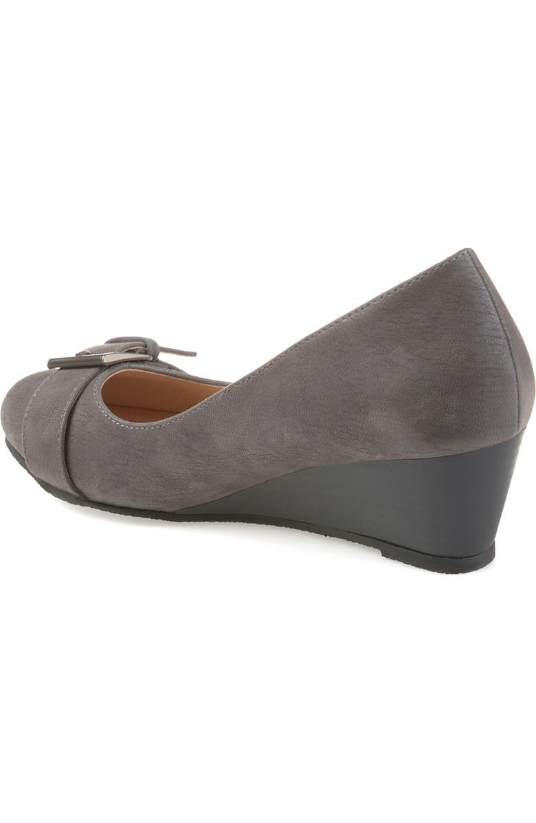 Journee Collection Graysn Wedge Pump, Alternate, color, Grey