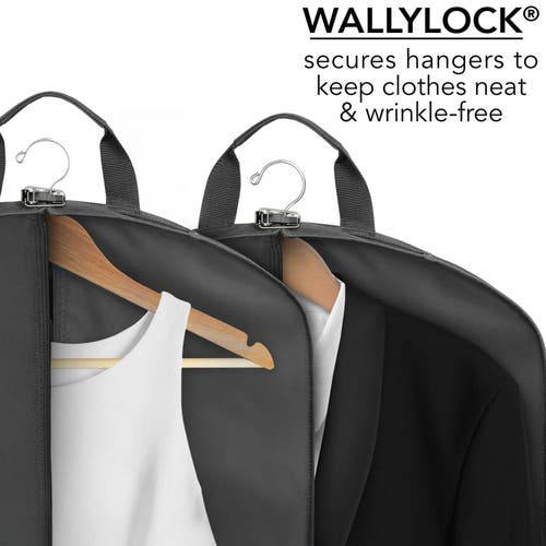 Wallybags 60 Inch & 40 Inch Deluxe Travel Garment Bag, Black Bride & Groom In Black