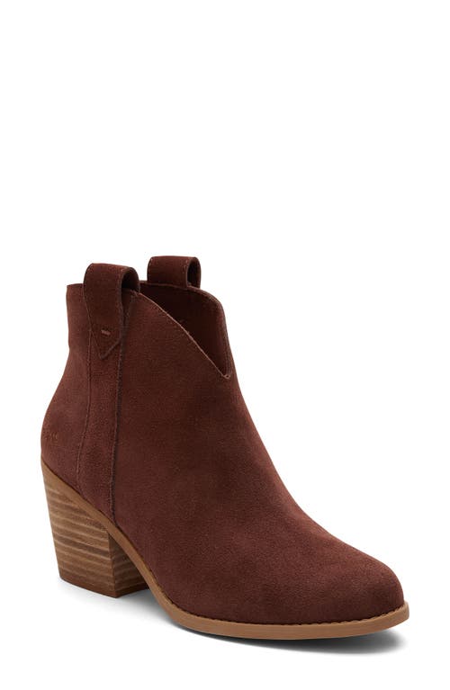 Toms Constance Bootie In Dark Brown