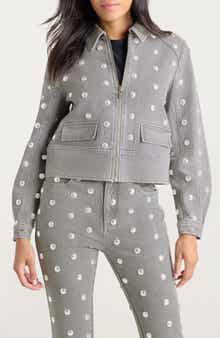 Cinq à Sept Harriet Studded Denim Jacket