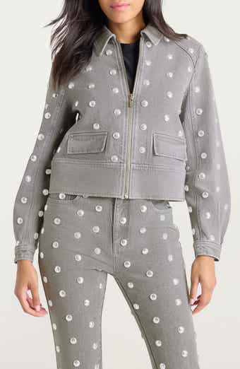 Cinq à Sept Harriet Studded Denim Jacket