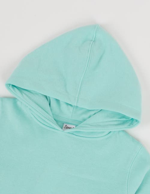 Leveret Kids Pullover Hoodie, Cotton Blend, Kangaroo Pocket, Solid Colors In Green