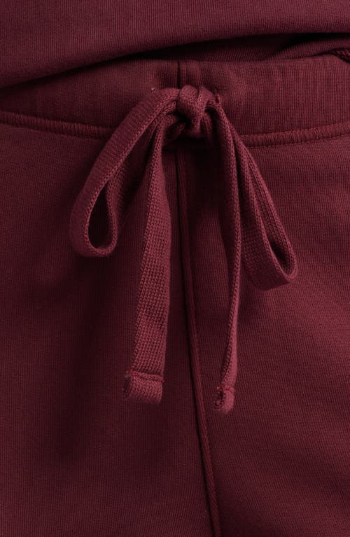 Frank & Eileen Catherine Cotton Sweatpants In Burgundy