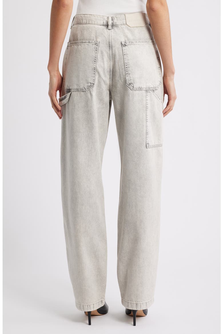 Mia Crystal Carpenter Jeans, Alternate, color, SNOW GREY