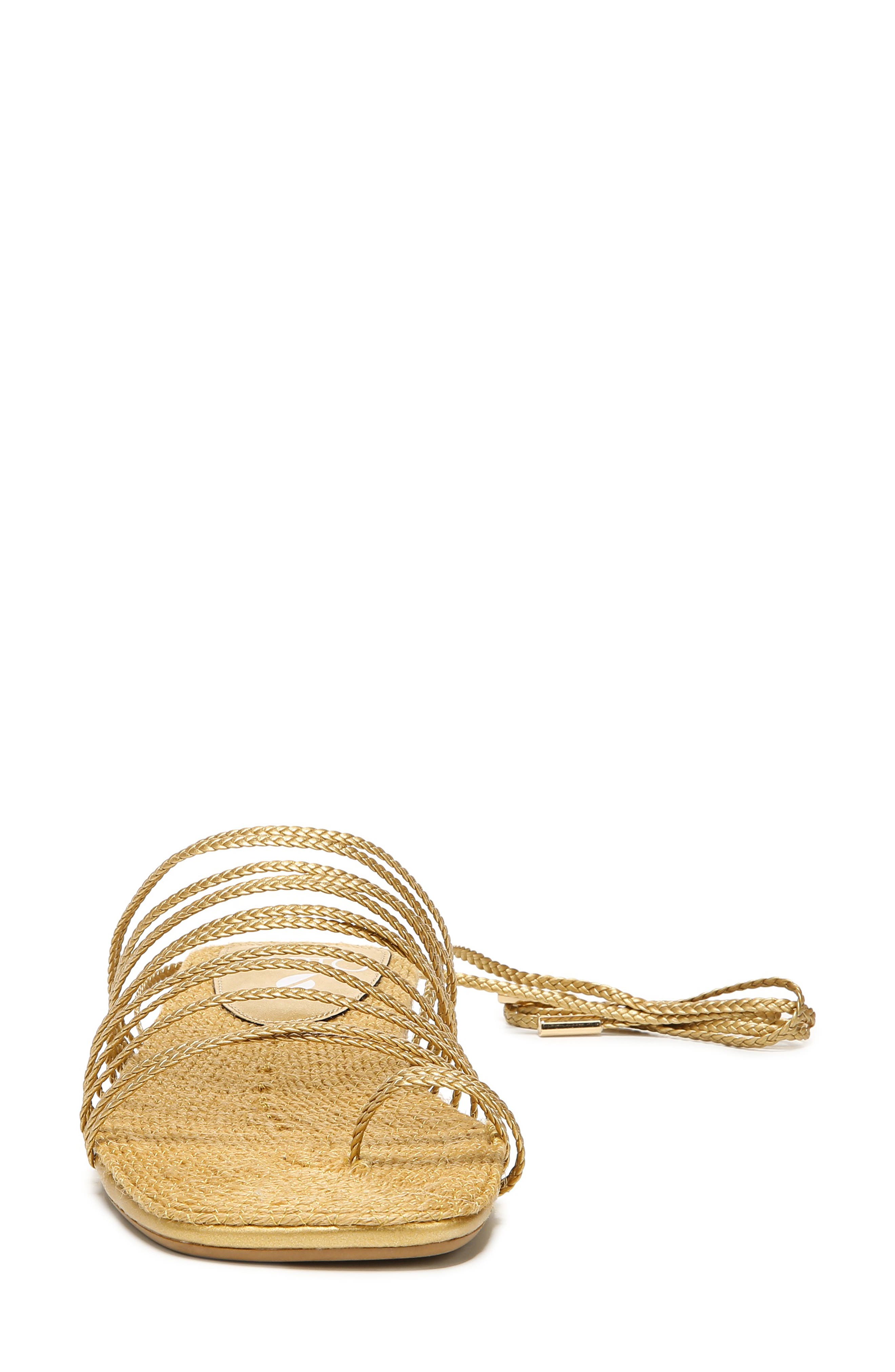 Iona Strappy Lace-Up Sandal, Alternate, color, GOLD
