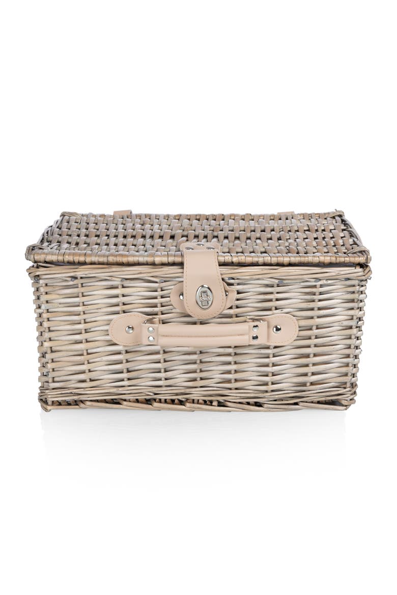 Classic Picnic Basket for 2, Alternate, color, Beige Canvas