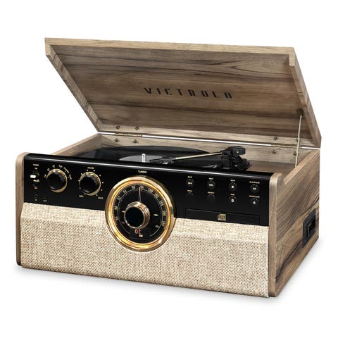 Empire 6 in 1 Wood Record Player