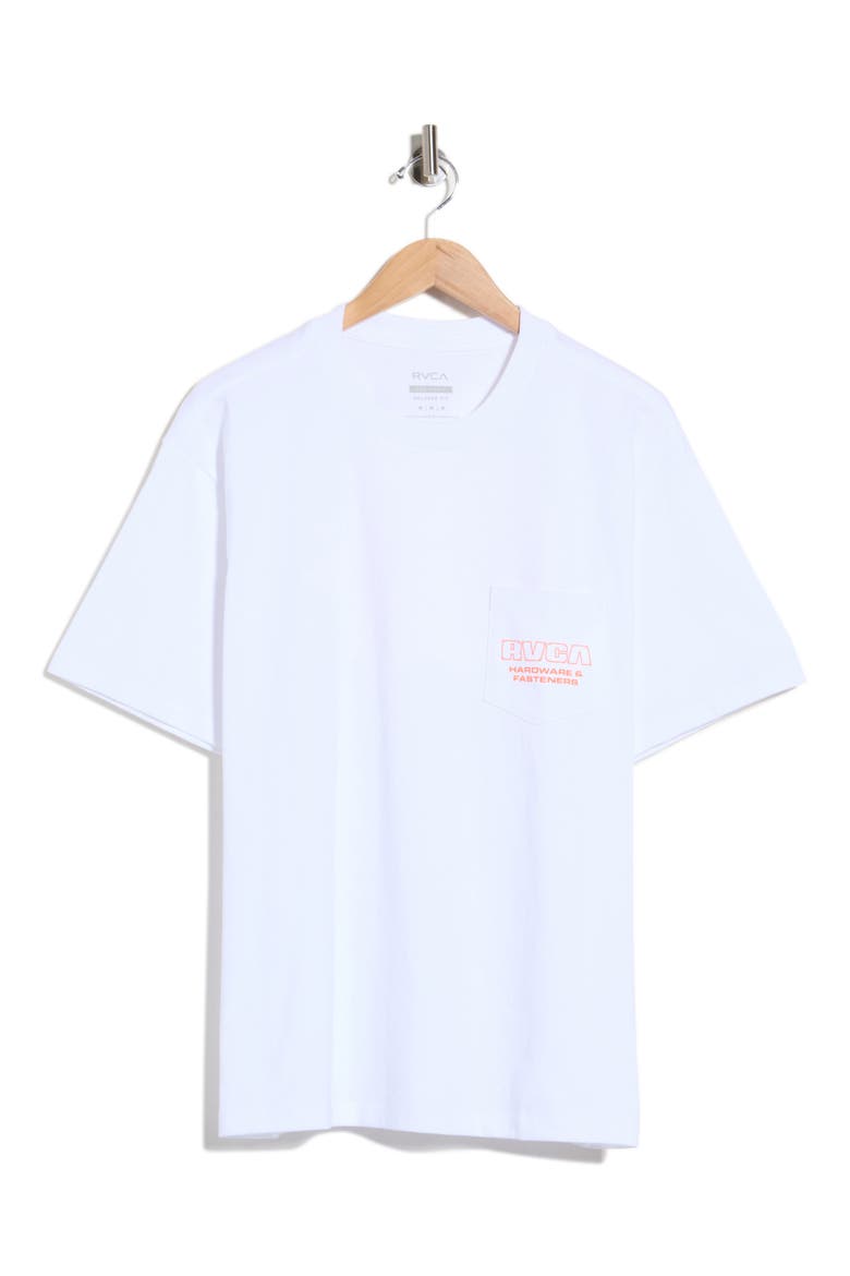Fasteners Cotton Pocket Graphic T-Shirt, Main, color, WHITE