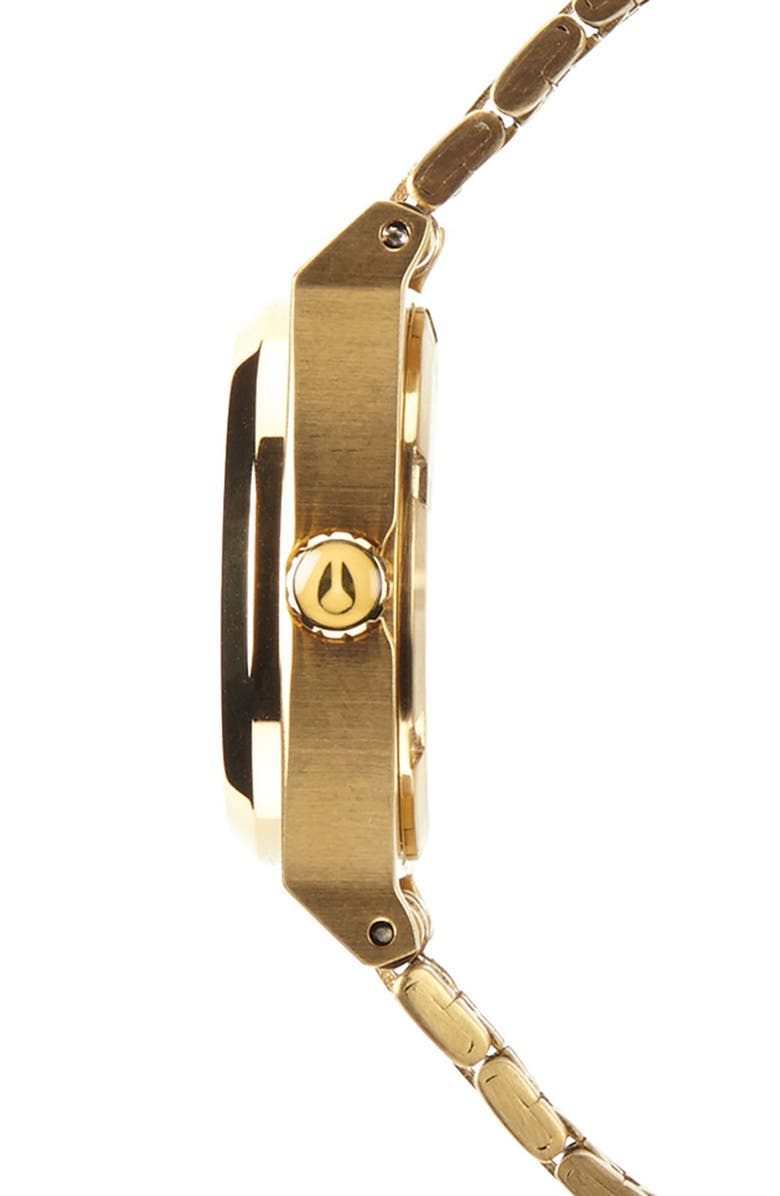 Nixon 'The Small Time Teller' Bracelet Watch, 26mm, Alternate, color, All Gold