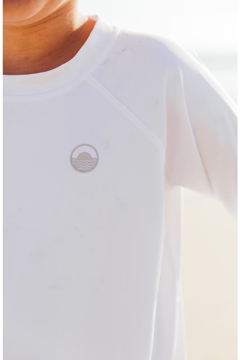 Kids' Icon Long Sleeve Rashguard, Alternate, color, WHITE