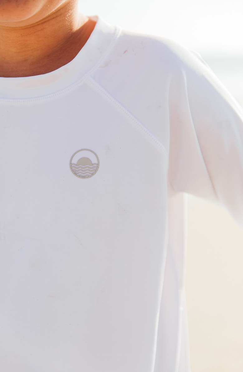 Feather 4 Arrow Kids' Icon Long Sleeve Rashguard, Alternate, color, White