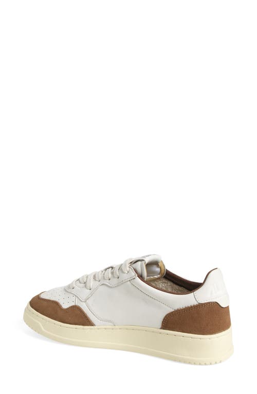 Autry Low Sneaker With Contrast Panels And Perforated Detailing