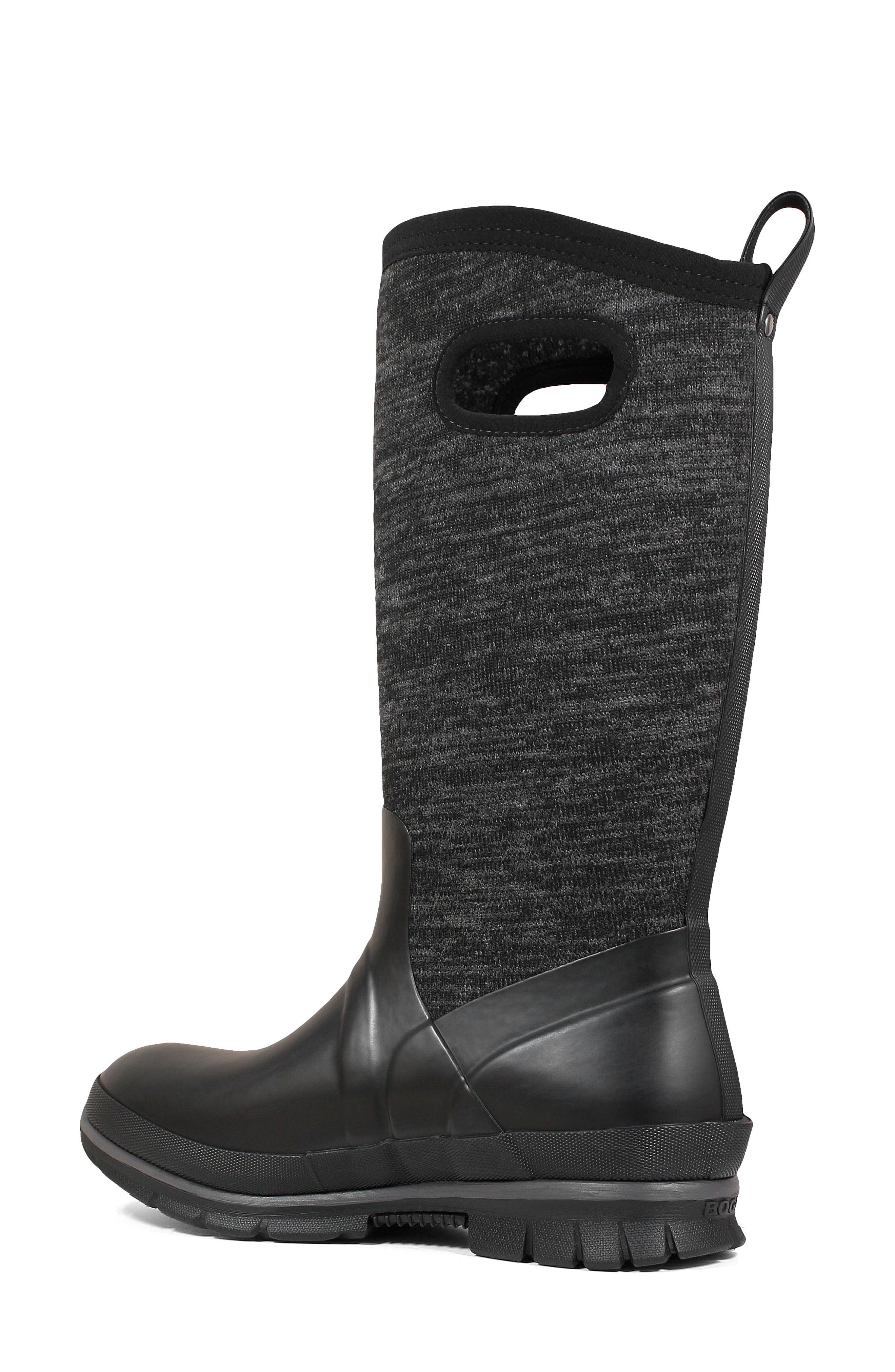 Crandall Tall Waterproof Boot, Alternate, color, BLACK MULTI RUBBER