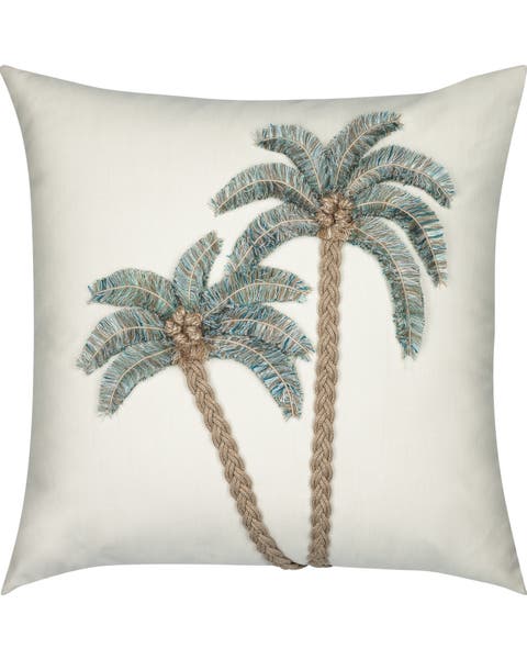 Escape Handmade Applique Indoor & Outdoor Woven Accent Pillow