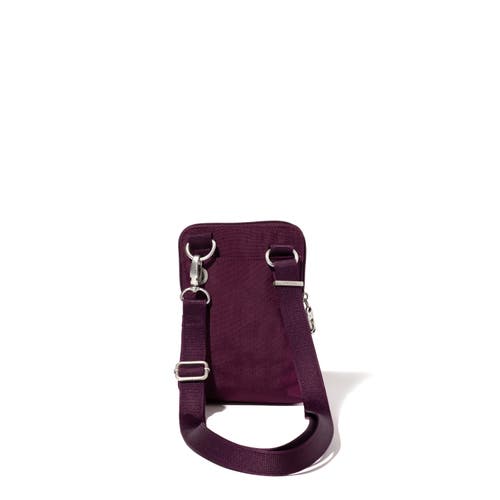 Baggallini Securtex Anti-theft Activity Small Crossbody Bag In Purple