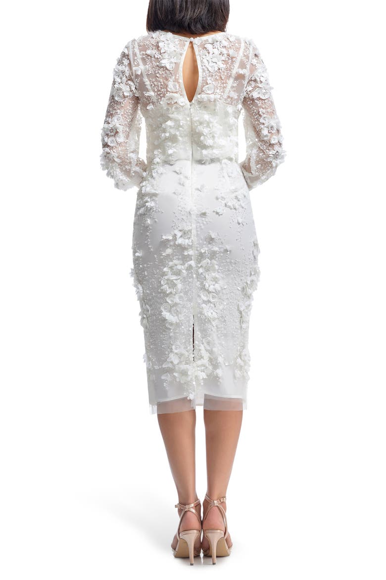 Pilar Long Sleeve Dress, Alternate, color, WHITE