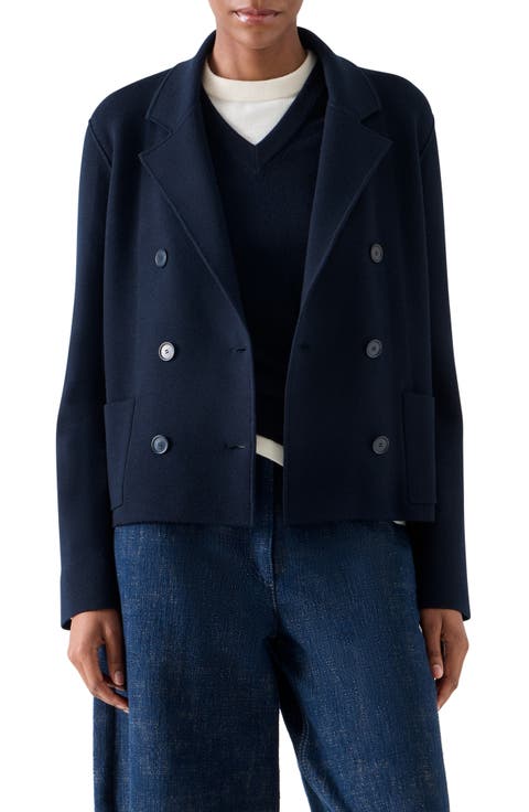 Milano Knit Double Breasted Jacket