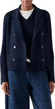 Akris punto Milano Knit Double Breasted Jacket