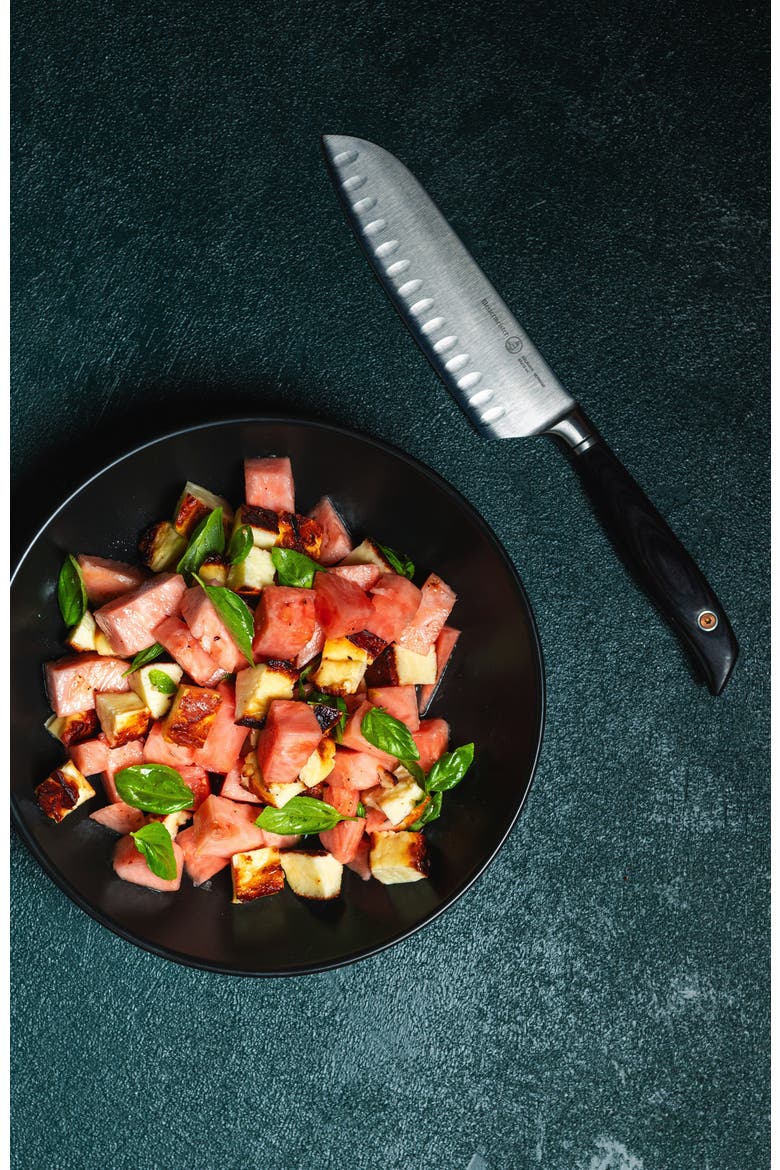 Blacksmith Santoku Knife with Kullens 6.5 inches, Alternate, color, Blacksmith