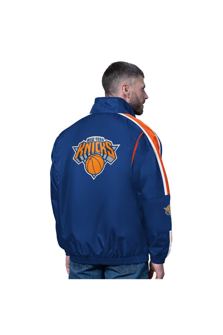Men's Starter  Blue New York Knicks Freestyle Lightweight Full-Zip Jacket, Alternate, color, Blue