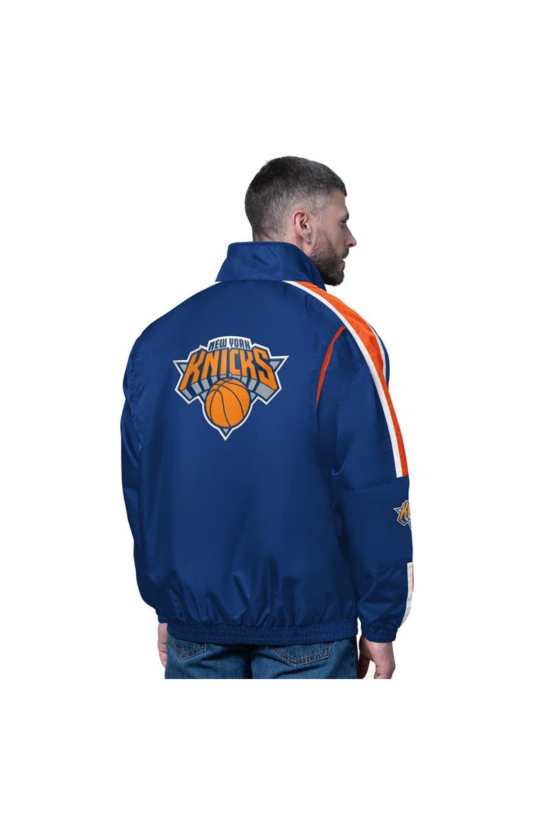 STARTER Men's Starter Blue New York Knicks Freestyle Lightweight Full-Zip Jacket, Alternate, color, Blue
